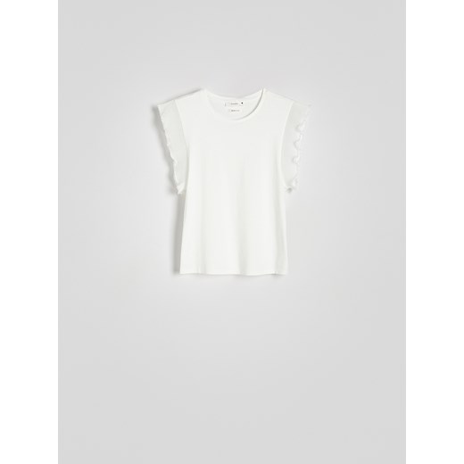 Bluzka damska Reserved z krótkim rękawem klasyczna 