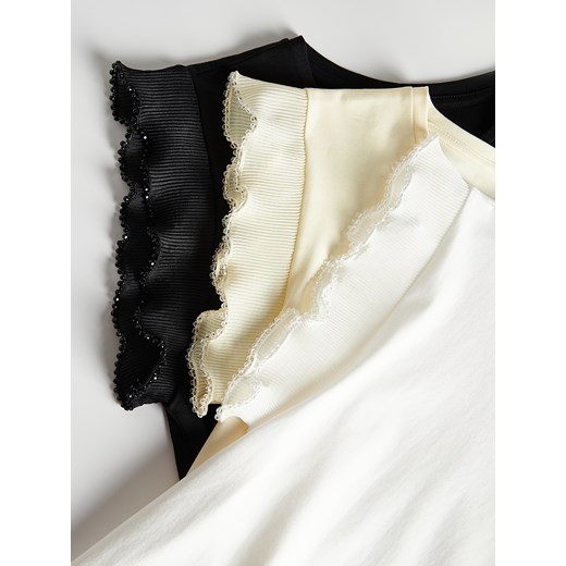 Bluzka damska Reserved z krótkim rękawem bawełniana 