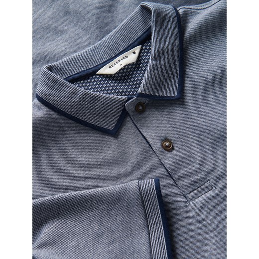 Reserved - Koszulka polo regular fit - granatowy Reserved XXL Reserved