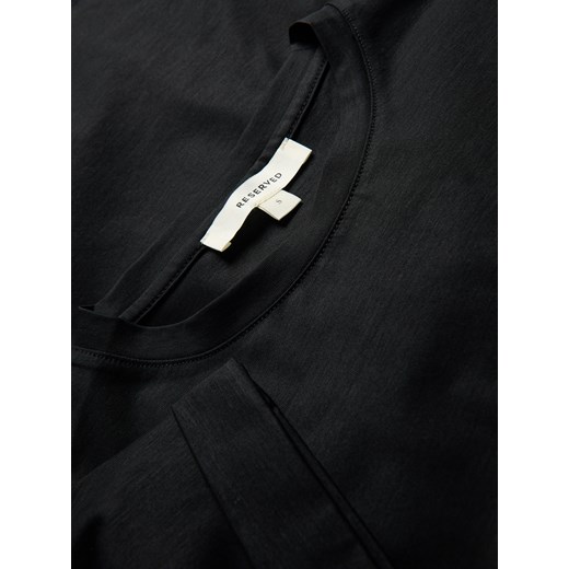 Bluzka damska Reserved bawełniana z krótkim rękawem z okrągłym dekoltem 