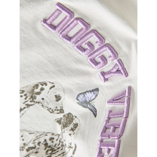 Reserved - T-shirt z haftem - wielobarwny Reserved 116 (5-6 lat) Reserved