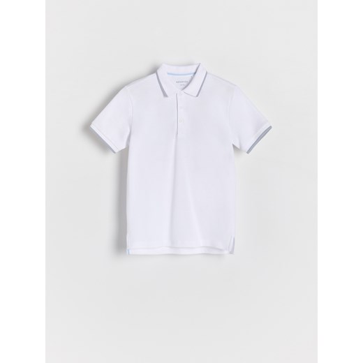 Reserved - Koszulka polo - biały ze sklepu Reserved w kategorii T-shirty chłopięce - zdjęcie 178297567
