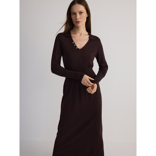 Reserved sukienka z długim rękawem 