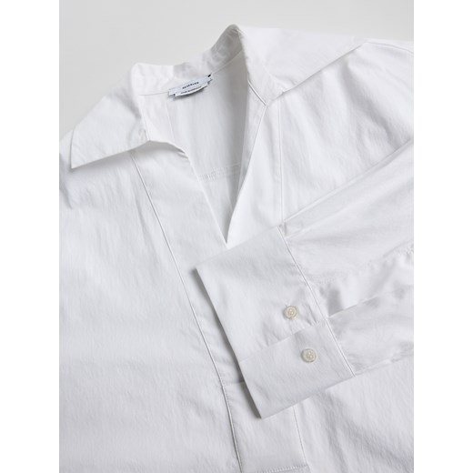 Reserved - Koszula z dekoltem V - złamana biel Reserved S Reserved