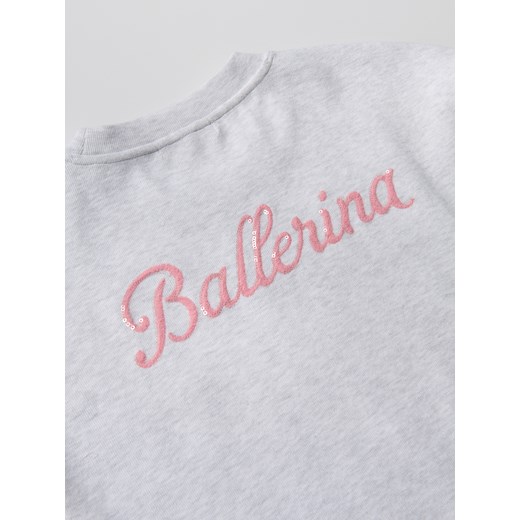 Reserved - Bluza z haftem - jasnoszary Reserved S Reserved