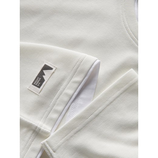 Reserved - T-shirt regular z kontrastową lamówką - złamana biel Reserved XL Reserved