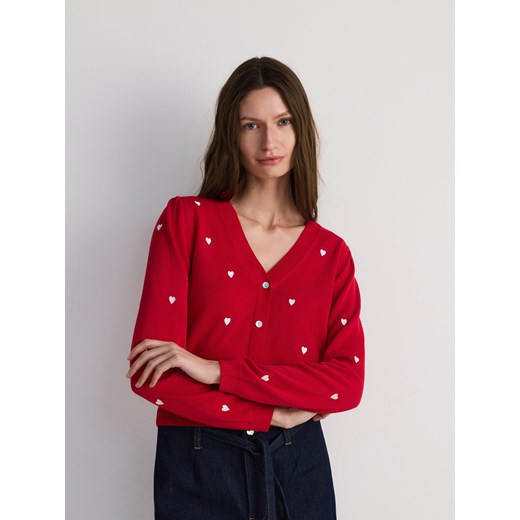 Sweter damski Reserved klasyczny z dekoltem v 