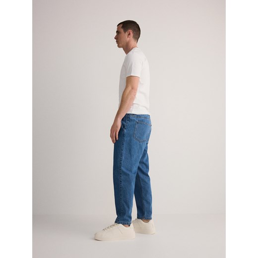 Reserved - Jeansy carrot fit - niebieski Reserved 33 Reserved