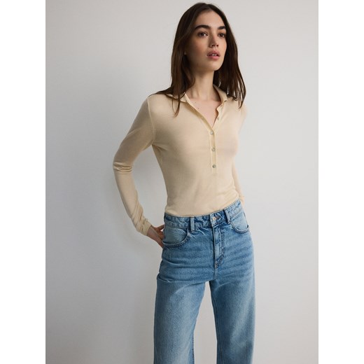 Reserved - Jeansy wide leg - niebieski Reserved 38 Reserved