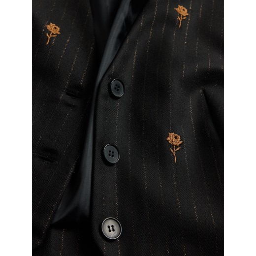 Kamizelka damska czarna Reserved z tkaniny casual 
