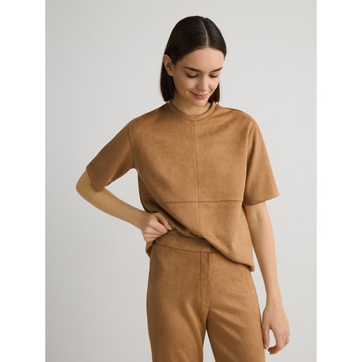 Spodnie damskie brązowe Reserved casual 