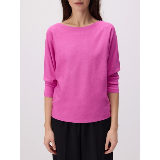Reserved - Gładki sweter z wiskozą - fuksja Reserved M Reserved