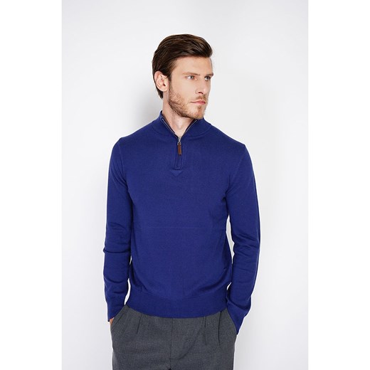 Sweter męski William De Faye jesienny z elastanu 