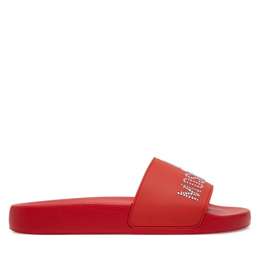 Klapki LOVE MOSCHINO JA28122G1MI13500 Czerwony ze sklepu eobuwie.pl w kategorii Klapki damskie - zdjęcie 178303117