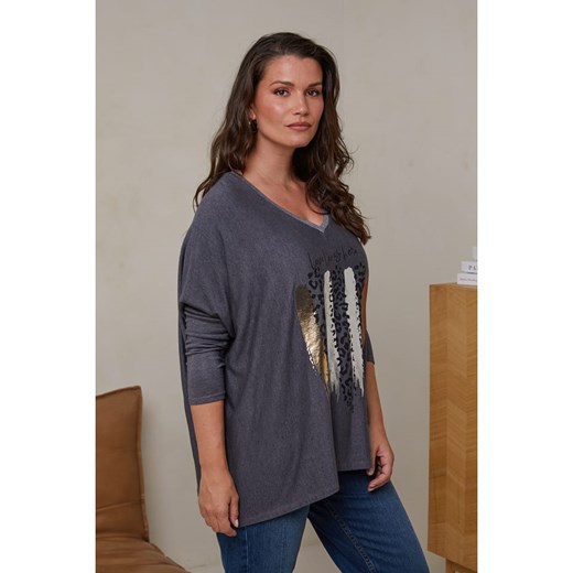 Curvy Lady Sweter w kolorze antracytowym Curvy Lady 44/46 promocja Limango Polska