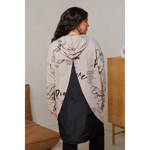 Curvy Lady Sukienka dresowa w kolorze beżowym Curvy Lady 48/50 wyprzedaż Limango Polska