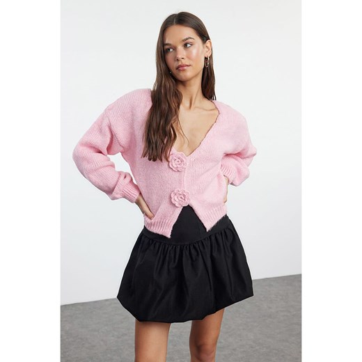 trendyol Kardigan w kolorze jasnoróżowym Trendyol M Limango Polska wyprzedaż