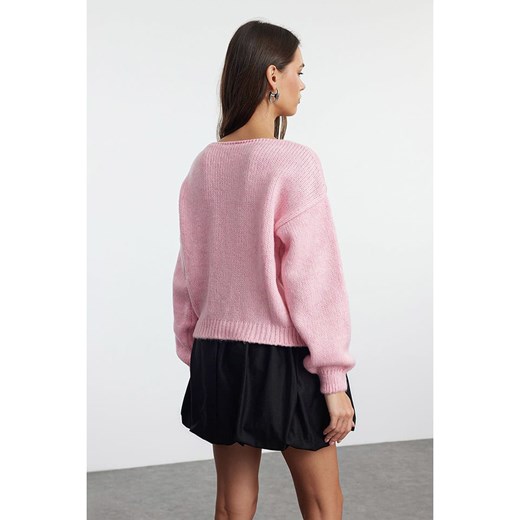trendyol Kardigan w kolorze jasnoróżowym Trendyol M okazja Limango Polska