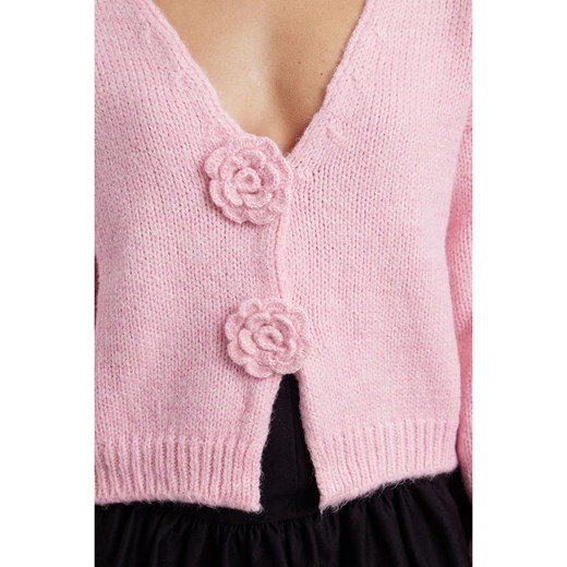 trendyol Kardigan w kolorze jasnoróżowym Trendyol M Limango Polska okazja