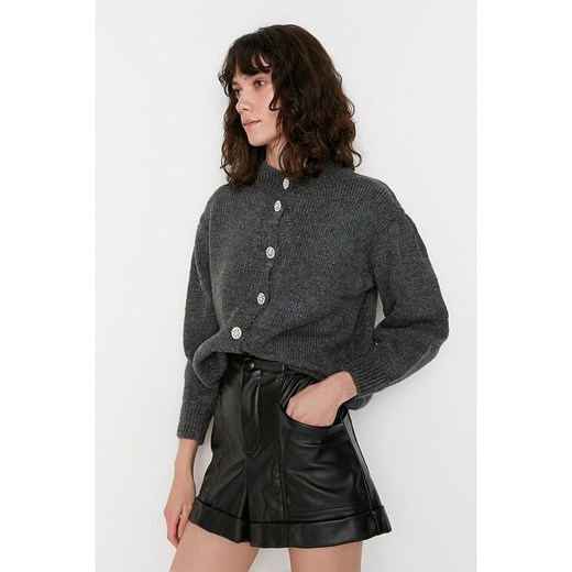 trendyol Kardigan w kolorze antracytowym Trendyol M Limango Polska wyprzedaż