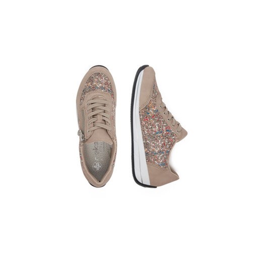 Rieker Sneakersy N1112-62 Beżowy Rieker 41 MODIVO