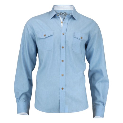 Lniana koszula weekendowa Roy Rony KSDCRRY0022nieb jegoszafa-pl niebieski abstrakcyjne wzory