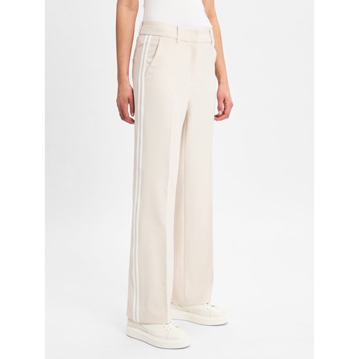 Cambio Damskie spodnie materiałowe Cambio - Amelie Kobiety beżowy jednolity ze sklepu vangraaf w kategorii Spodnie damskie - zdjęcie 178316376
