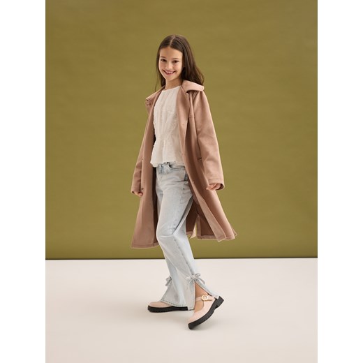 Płaszcz damski beżowy Reserved casual 