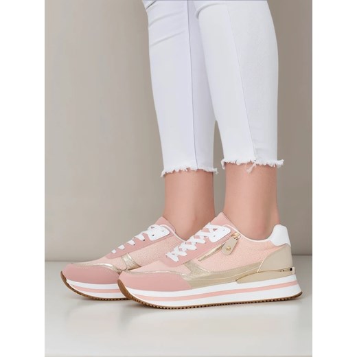 Buty sportowe damskie Royalfashion.pl sneakersy sznurowane