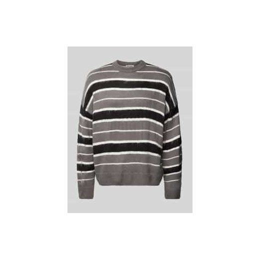 Sweter z dzianiny z okrągłym dekoltem ze sklepu Peek&Cloppenburg  w kategorii Swetry męskie - zdjęcie 178323498