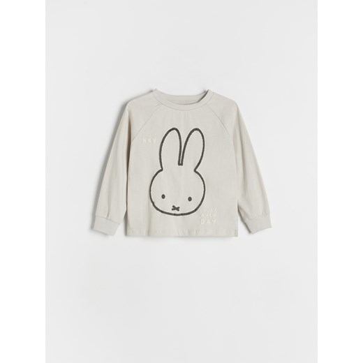 Reserved - Longsleeve Miffy - jasnoszary ze sklepu Reserved w kategorii T-shirty chłopięce - zdjęcie 178323687