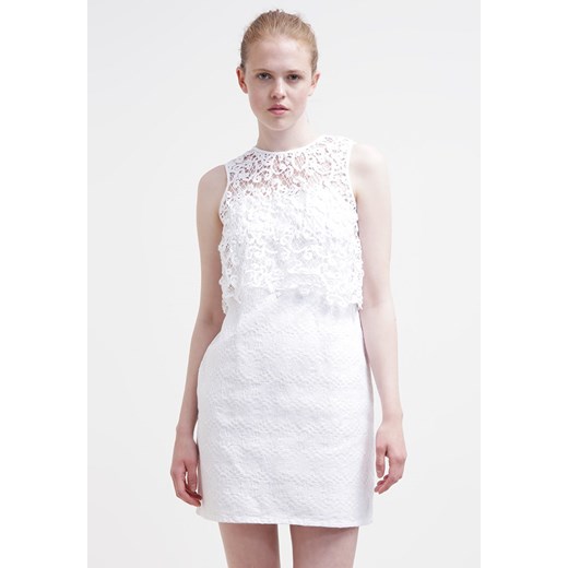Derhy Sukienka letnia blanc zalando bialy bez wzorów/nadruków