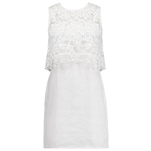 Derhy Sukienka letnia blanc zalando szary abstrakcyjne wzory