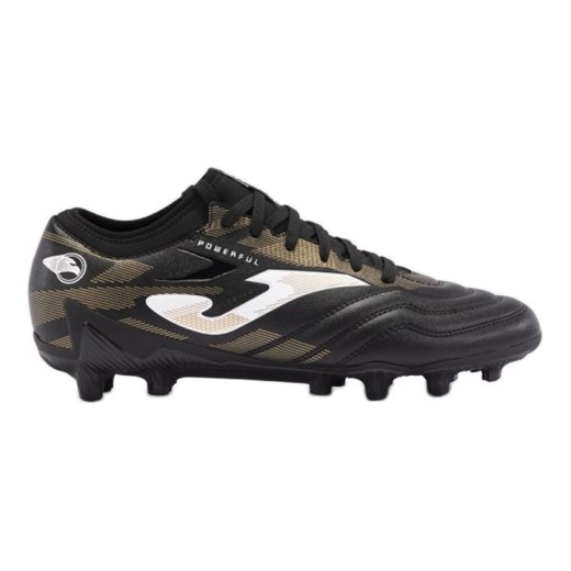 Joma Powerful 2401 Black Gold Firm Ground czarne ze sklepu ButyModne.pl w kategorii Buty sportowe męskie - zdjęcie 178325369