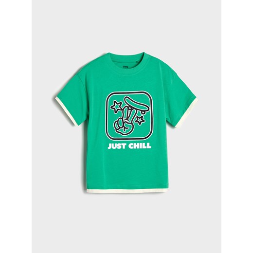 Sinsay - Koszulka - green spruce Sinsay 122 Sinsay