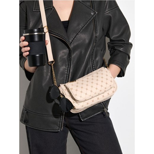 Sinsay - Torebka crossbody z monogramem - beżowy ze sklepu Sinsay w kategorii Listonoszki - zdjęcie 178326506