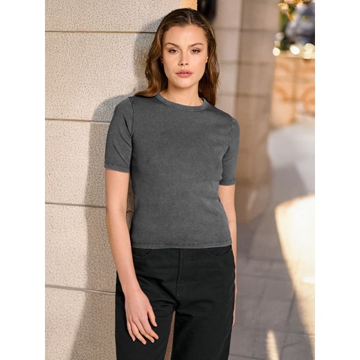 Sinsay bluzka damska z krótkimi rękawami 