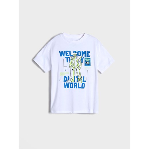 T-shirt chłopięce Sinsay bawełniany 