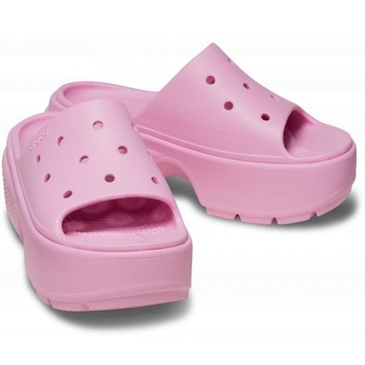 Klapki Crocs Stomp Slide 209346-6WY różowe Crocs 36 ButyModne.pl