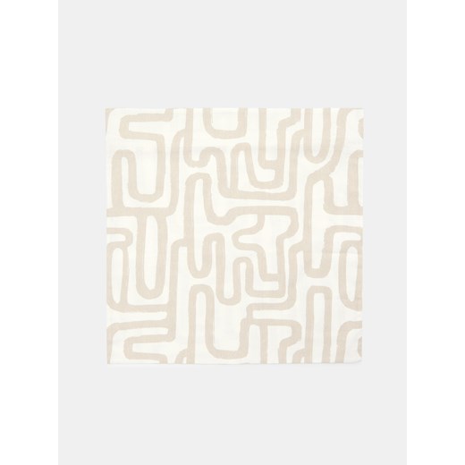 Sinsay - Poszewka na poduszkę w geometryczny wzór - biały Sinsay One Size Sinsay