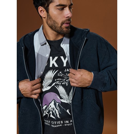 Sinsay - Bluza z kapturem - szary Sinsay S Sinsay