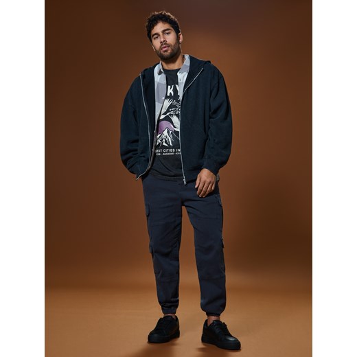 Sinsay - Bluza z kapturem - szary Sinsay 3XL Sinsay