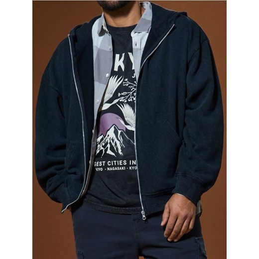 Sinsay - Bluza z kapturem - szary ze sklepu Sinsay w kategorii Bluzy męskie - zdjęcie 178333098