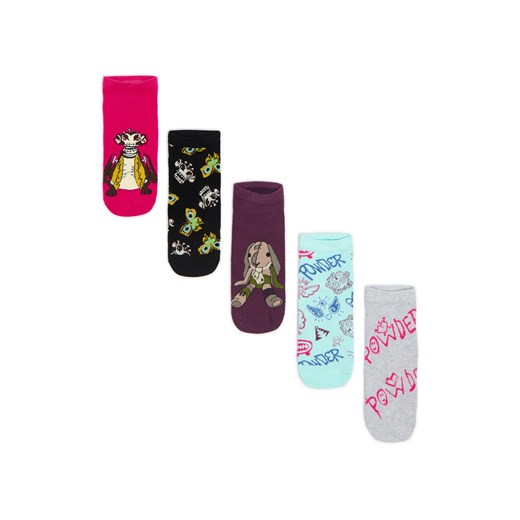 Cropp - 5 pack skarpet z motywem Arcane - wielobarwny ze sklepu Cropp w kategorii Skarpetki damskie - zdjęcie 178333536