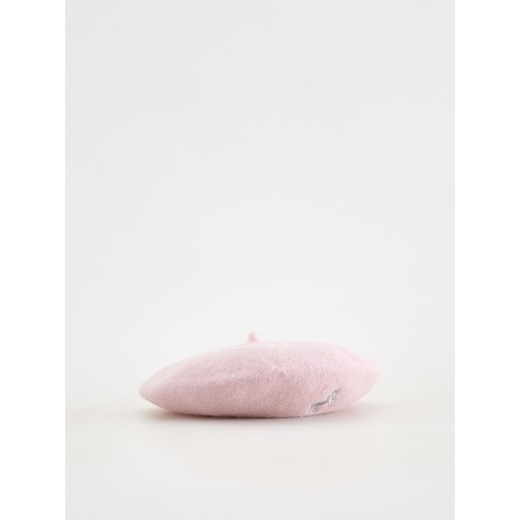 Reserved - Wełniany beret z haftem - różowy ze sklepu Reserved w kategorii Czapki dziecięce - zdjęcie 178334097
