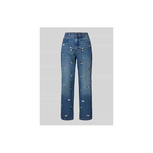 Jeansy z ozdobnymi kamieniami ze sklepu Peek&Cloppenburg  w kategorii Jeansy damskie - zdjęcie 178334828