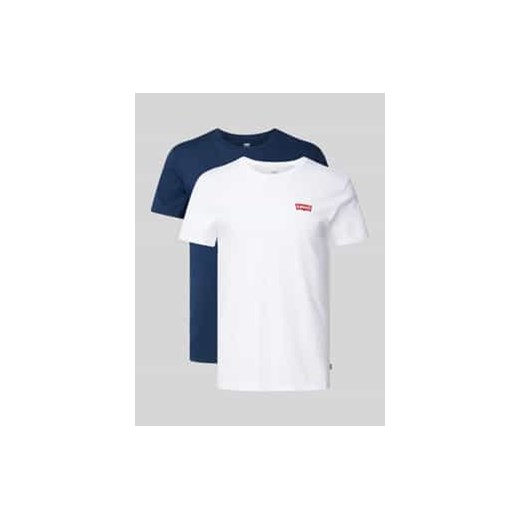 T-shirt z nadrukiem z logo w zestawie 2 szt. ze sklepu Peek&Cloppenburg  w kategorii Podkoszulki męskie - zdjęcie 178334829