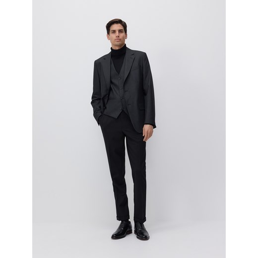 Reserved - Marynarka slim fit w prążek - wielobarwny ze sklepu Reserved w kategorii Marynarki męskie - zdjęcie 178335717