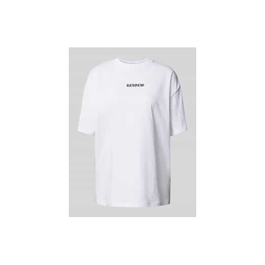 T-shirt o kroju oversized z nadrukiem z logo ze sklepu Peek&Cloppenburg  w kategorii Bluzki damskie - zdjęcie 178336269