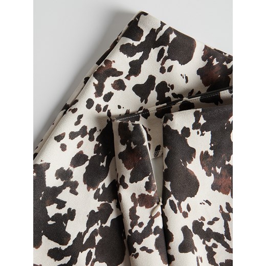 Reserved - Spódnica mini w zwierzęcy wzór - wielobarwny Reserved XS Reserved